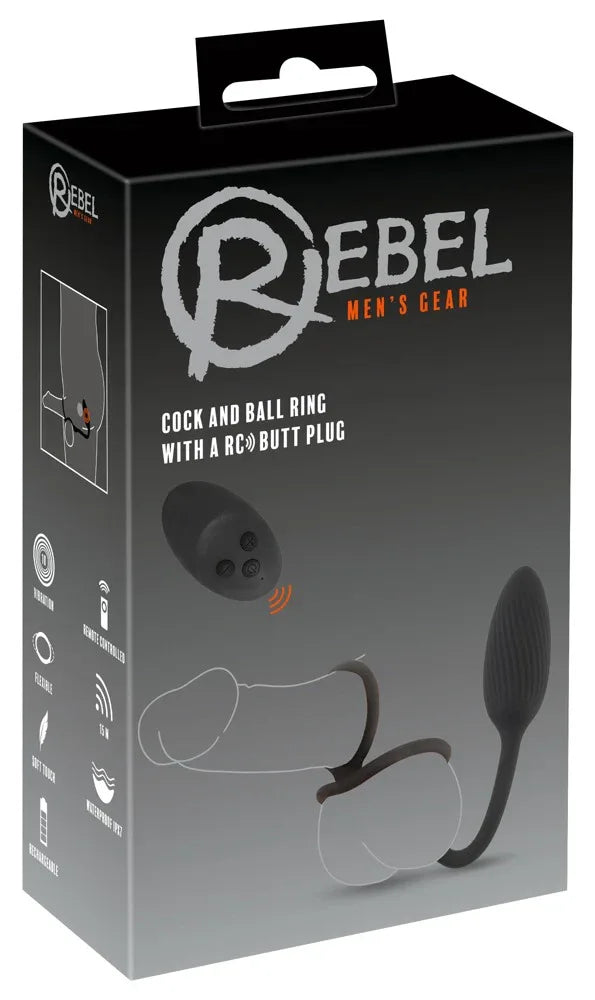 Cock and Ball Ring with a RC Butt Plug – Erotikshop Schweiz | Liebelei.ch