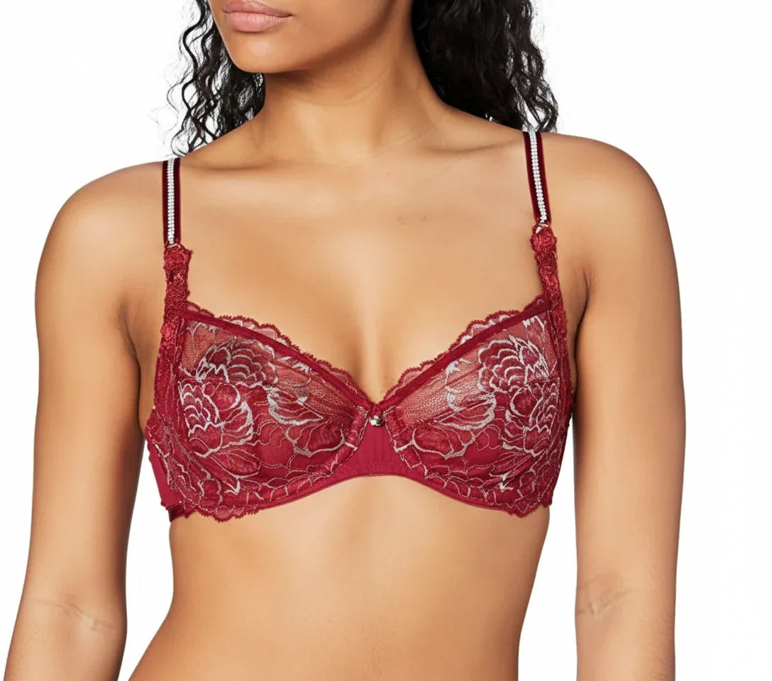 Peony Florale - Bügel BH Bordeaux – Erotikshop Schweiz | Liebelei.ch