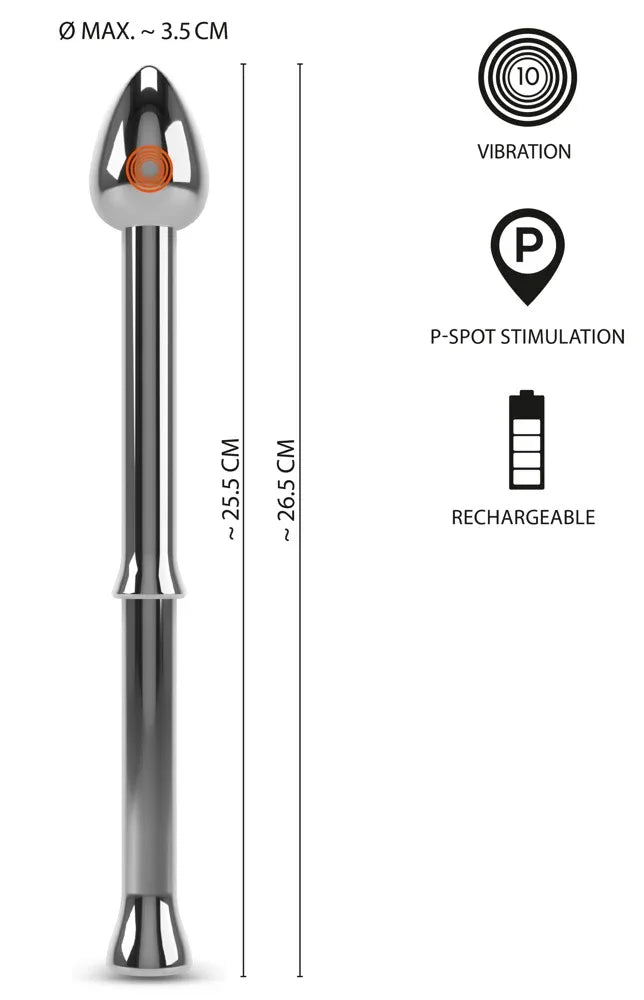 Metal Milking Stick - Vibrating Prostata Stimulator – Erotikshop Schweiz | Liebelei.ch