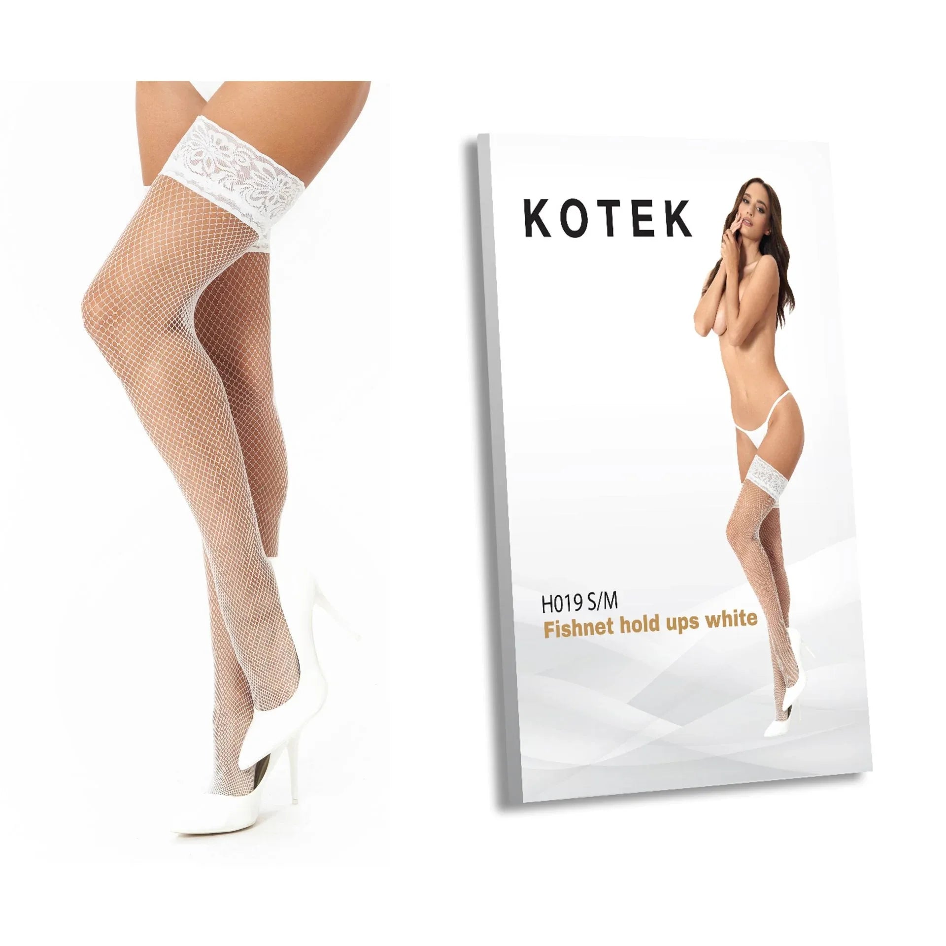 Halterlose Netzstrümpfe H019 weiss – Erotikshop Schweiz | Liebelei.ch